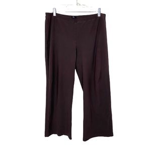 Eileen Fisher Women's Size Medium Brown Pull On Cropped Pants